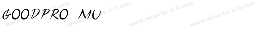goodpro mu字体转换